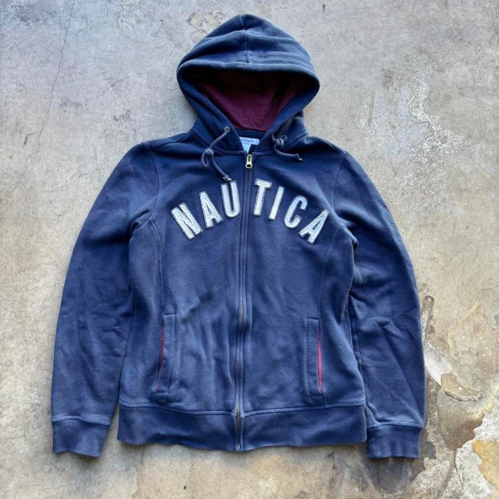 Y2k Nautica Zip Up Hoodie